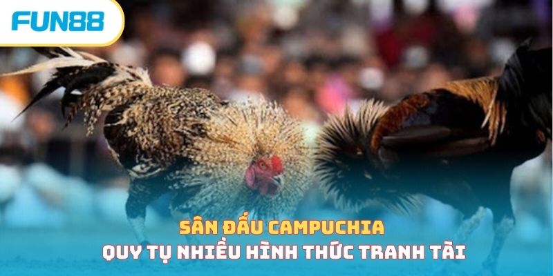 Các hình thức thi đấu trong đá gà Campuchia